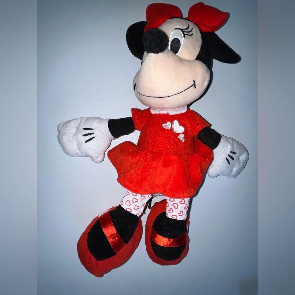 Vintage Red and White Plush Toy 20” long